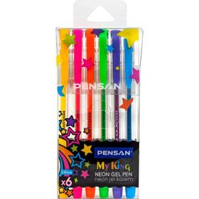 Pensan My-King Neon 6'lı Set Jel Kalem