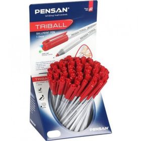 Pensan My Pen 60'lı Kırmızı Stand Tükenmez Kalem