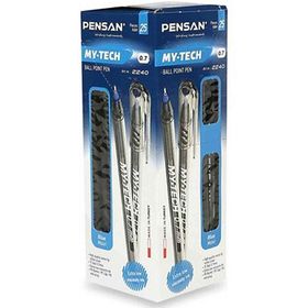 Pensan My-Tech 25'li Mavi 1.0 mm 1 Paket 25 Adet Siyah Tükenmez Kalem