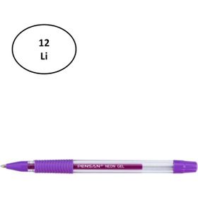 Pensan Neon Violet 12'li 1 mm Jel Kalem