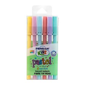 Pensan Pastel 0.4 mm 6'lı Keçe Uçlu Kalem