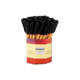 Pensan PE01010TKSI 1 mm 60 Adet Siyah Tükenmez Kalem