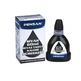 Pensan Siyah 60 ml Beyaz Tahta Kalemi Mürekkebi
