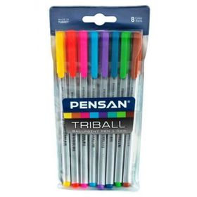 Pensan Triball 8 Renk 1.00 MM Tükenmez Kalem Set
