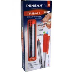 Pensan Triball Turuncu 12'li Kutu Tükenmez Kalem