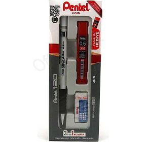Pentel 120 A3 Dx 0.5 mm 3'lü Versatil Kalem Set