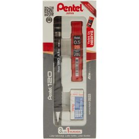 Pentel 120 A3 Dx 0.5 mm 3'lü Versatil Kalem Set