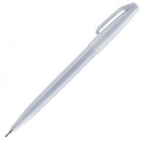 Pentel Light Grey Brush Sign Pen Fırça Uçlu Kalem