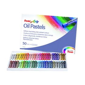 Pentel PHN-50U 50'li Çok Renkli Yağlı Pastel Boya Seti