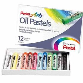 Pentel PHN12 12 Renk Yağlı Pastel Boya