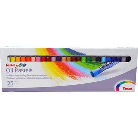 Pentel Standart Kutu 25 Renkli Yağlı Pastel Boya