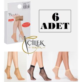 Penti 15 Den Burunsuz Fit 6 Adet Soket Çorap
