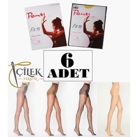 Penti 15 Den Fit Parlak Süper İnce 6 Adet Külotlu Çorap