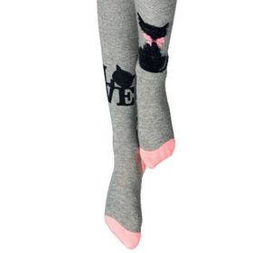 Penti 60 Kül Melanj Fluffy Cat Kız Çocuk Külotlu Çorap
