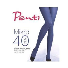 Penti Akıllı Micro 40 PCPPTABK15SK5002 Siyah Külotlu Çorap
