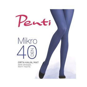 Penti Akıllı Micro 40 PCPPTABK15SK5002 Siyah Külotlu Çorap