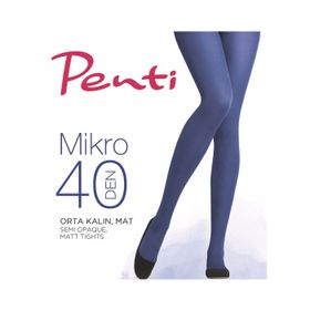 Penti Akıllı Micro 40 PCPPTABK15SK5003 Siyah Külotlu Çorap