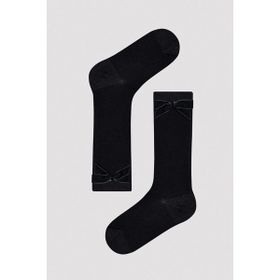 Penti Black Ribbon Siyah Kız Çocuk Pantolon Çorabı