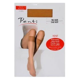 Penti Fit 15 Den 57 Ten Burnu Şeffaf Dizaltı Çorap