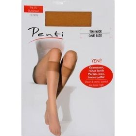 Penti Fit 15 Den 57 Ten Burnu Şeffaf Dizaltı Çorap