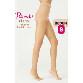 Penti Fit 15 Den Ten 57 1 Numara Small Parlak İnce Külotlu Çorap
