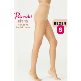 Penti Fit 15 Den Ten 57 1 Numara Small Parlak İnce Külotlu Çorap