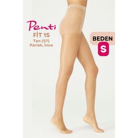 Penti Fit 15 Den Ten 57 1 Numara Small Parlak İnce Külotlu Çorap