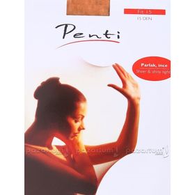 PENTİ FİT 15 MAXİ BRONZ BÜYÜK BEDEN PARLAK KÜLOTLU ÇORAP | PCLP0A