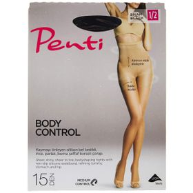 Penti PCDP493K15SK Body Control Siyah 4 Kadın Külotlu Çorap
