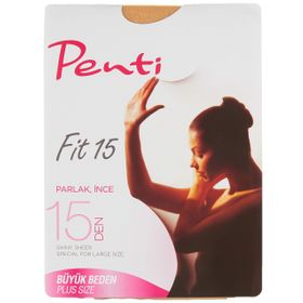 Penti PCLP0A7Q19SK Şeffaf Kadın Fit 15 Maxi Külotlu Çorap
