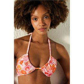 Penti PLRQ7K3323IY-MIX Citra Reverse Çiçek Desenli V Model Kadın Bikini Üstü