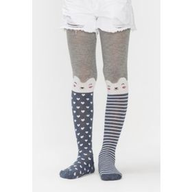 Penti Pretty Kitten Denim Mavi Külotlu Çorap