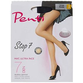 Penti Stop 7 Siyah Kadın Külotlu Çorap