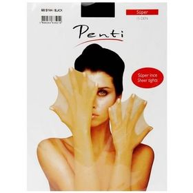 Penti Süper 15 Den No:3 Siyah Külotlu Çorap