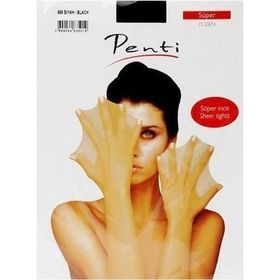 Penti Süper 15 Den Siyah No:2 İnce Külotlu Çorap