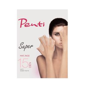 Penti Süper 500-1 Siyah Külotlu Çorap