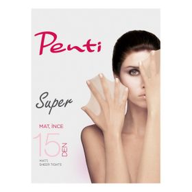 Penti Super 500-3 Siyah Külotlu Çorap