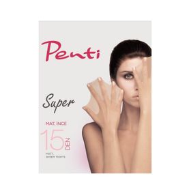 Penti Super 500-3 Siyah Külotlu Çorap