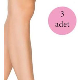 Penti Ten 3 Adet Kadın Ten Süper 15 Mat Soket Çorap