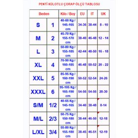 Penti Termal PCLP07TK18SK5001 Siyah Külotlu Çorap