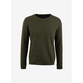 People By Fabrika SPBF3WM-SWT5009 Düz Yeşil Bisiklet Yaka Erkek Sweatshirt