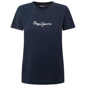 Pepe Jeans Lorette V Yaka Mavi Dulwich Blue Kadın T-shirt