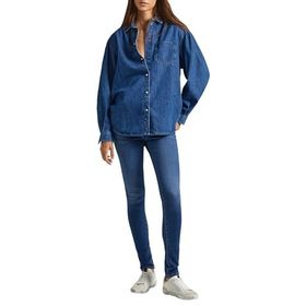 Pepe Jeans PL204584GX6 Skinny Hw Mavi Kadın Jeans Pantolon