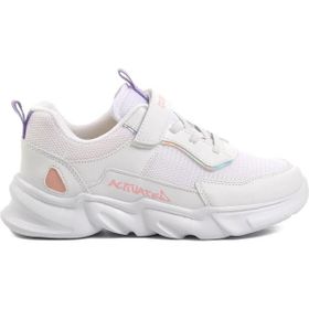 PEPİNO 1249-F Beyaz Lila Pembe Çocuk Spor Ayakkabı