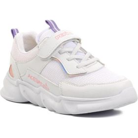 PEPİNO 1249-F Beyaz Lila Pembe Çocuk Spor Ayakkabı