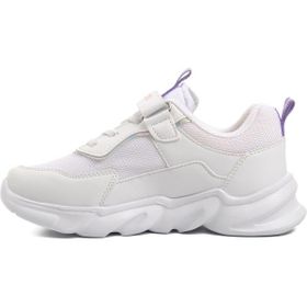 PEPİNO 1249-F Beyaz Lila Pembe Çocuk Spor Ayakkabı