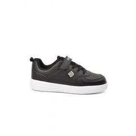 PEPINO 1302-F Siyah Beyaz Unisex Çocuk Spor Ayakkabı