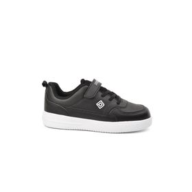 PEPINO 1302-F Siyah Beyaz Unisex Çocuk Spor Ayakkabı