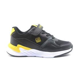 PEPİNO 1335 Siyah Sarı Unisex Çocuk Spor Ayakkabı