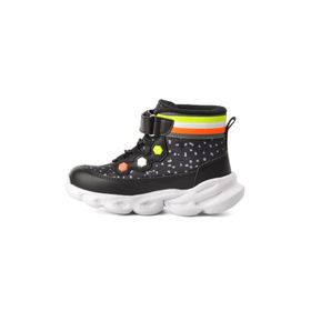 PEPİNO 1342-P Siyah Fosfor Sarı Kız Çocuk Sneaker Bot